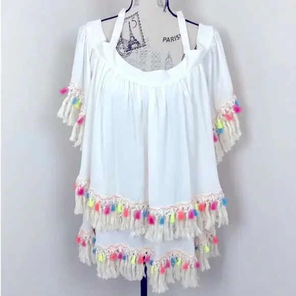 0403 New Women's Luxe Moda White Bikini Dresses - Picture 2 of 14